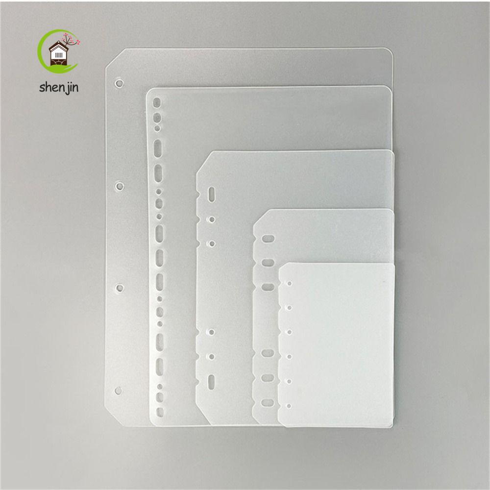 SHENJIN Notebook Divider Universal 2 Chiếc Board Page A5 A6 A7 B5 A4 Trong Suốt Bên Trong Giấy Chất 