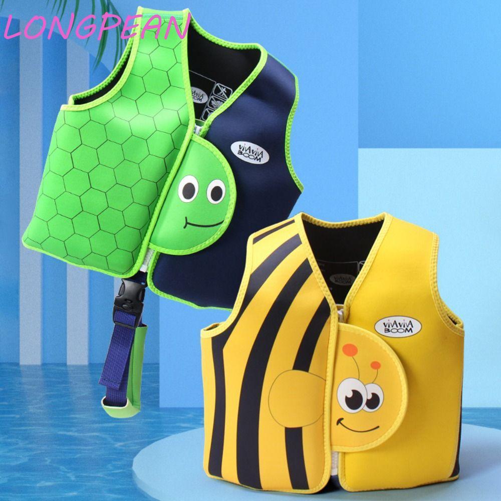 Áo phao trẻ em LONGPEAN, vòng tay điều chỉnh, bền chắc, ideal cho mùa hè