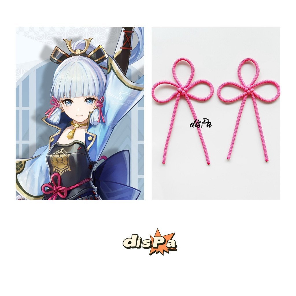 Yuanshen Satoya Aya Cosplay - Phụ Kiện Tóc Kẹp Tóc Màu Hồng Hoa Hồng, Phong Cách Nhật Bản