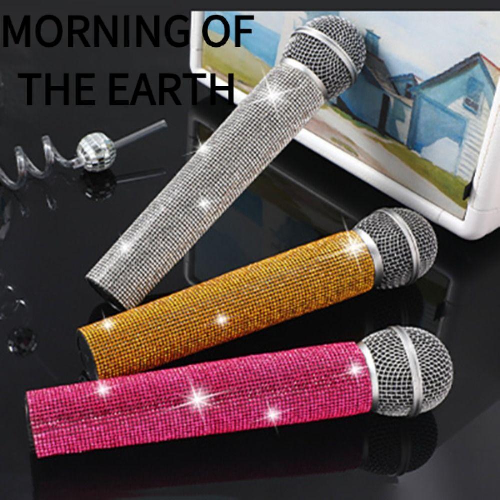 MORNING OF THE Wireless Mic Tay Cầm, Lớp Lót Mềm Micro Tinh Tế Tay Trang Trí, Sáng Bền Lấp Lánh Blin