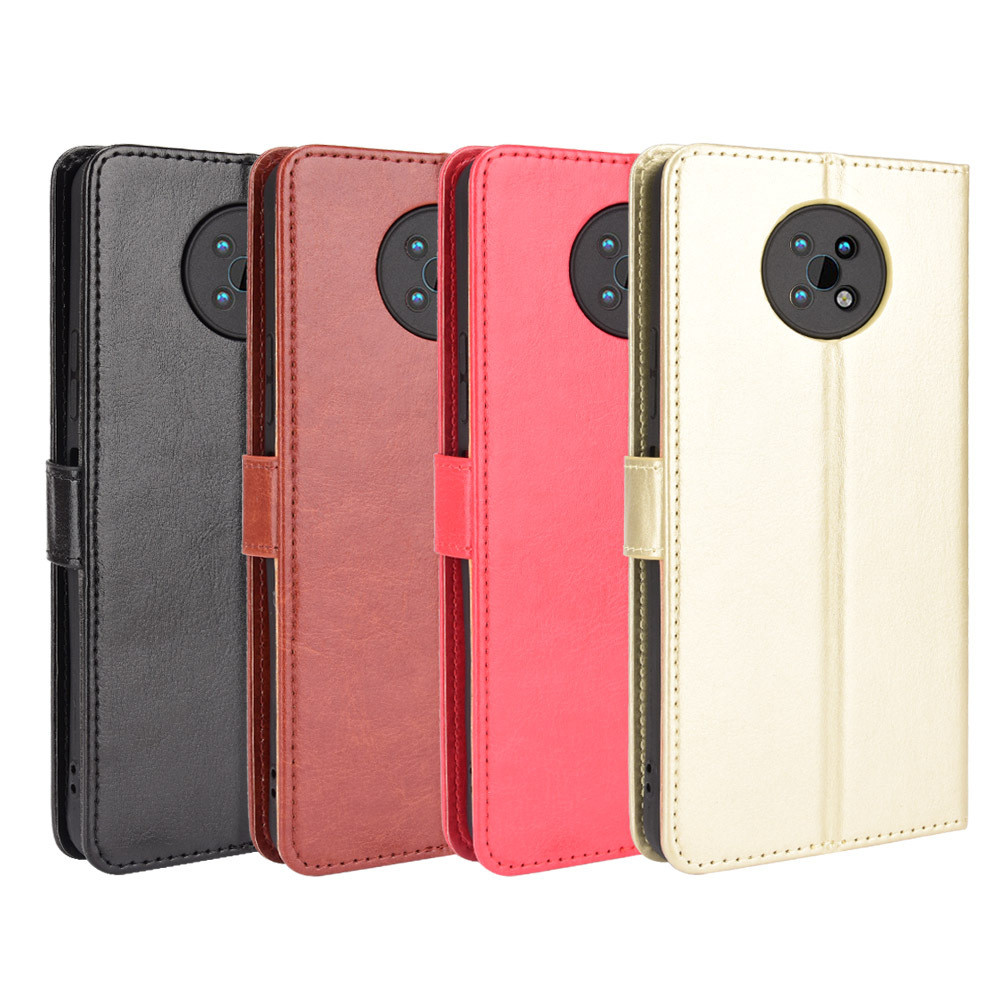 Thích hợp cho Ốp điện thoại Nokia G50 Vỏ da điện thoại Nokia G50 Flip Crazy Horse Pattern Dây bảo vệ