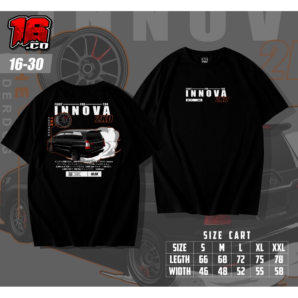 Áo thun Racing Innova 2kd Squid Land Diesel Turbo
