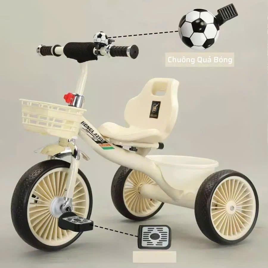 Xe đạp 3 bánh, xe đạp trẻ em  1999 có giỏ đồ lớn đằng sau đủ màu cho bé