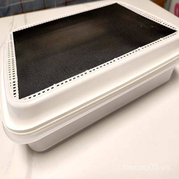 32X24X4 cm Bột Màu Vàng Giun Giống Sàng Phân Hộp Ăn Giun Lọc Phân Hộp BJL6