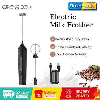 Máy tạo bọt sữa điện Circle Joy M3 Thiết kế kép Điều khiển 3 tốc độ 14000 + RPM Yên tĩnh & Hiệu quả