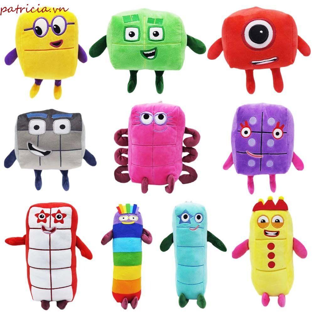 HTGHTG Numberblocks Đồ chơi sang trọng Đồ chơi trẻ em Quà tặng Đồ chơi động vật sang trọng dễ thương