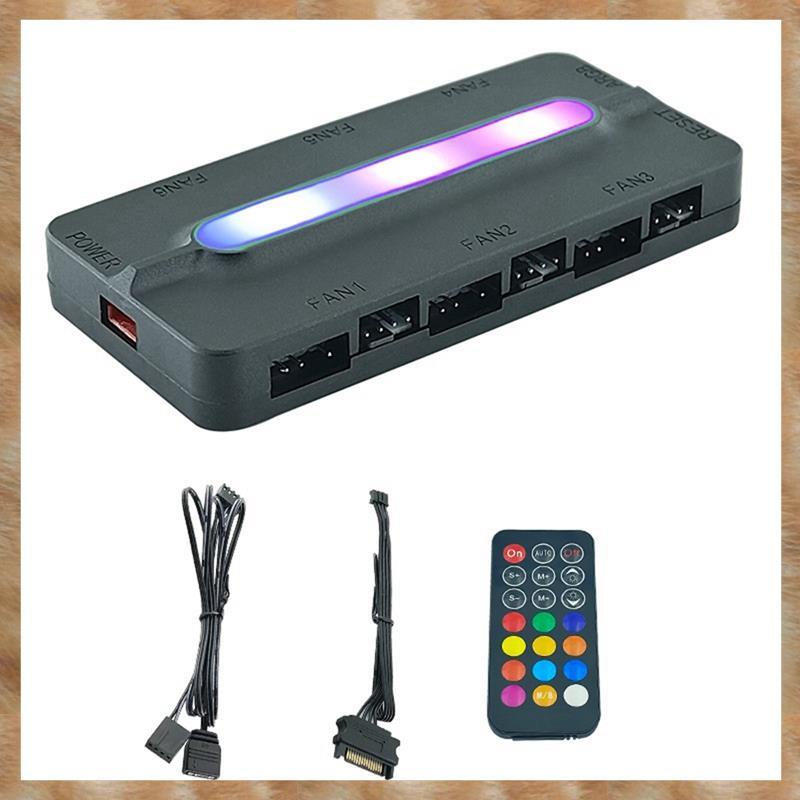 [S Z] Bộ điều khiển ARGB 5V / 3Pin ARGB 4Pin Quạt PWM HUB Hub quạt ARGB Bộ chia trung tâm ARGB cho q