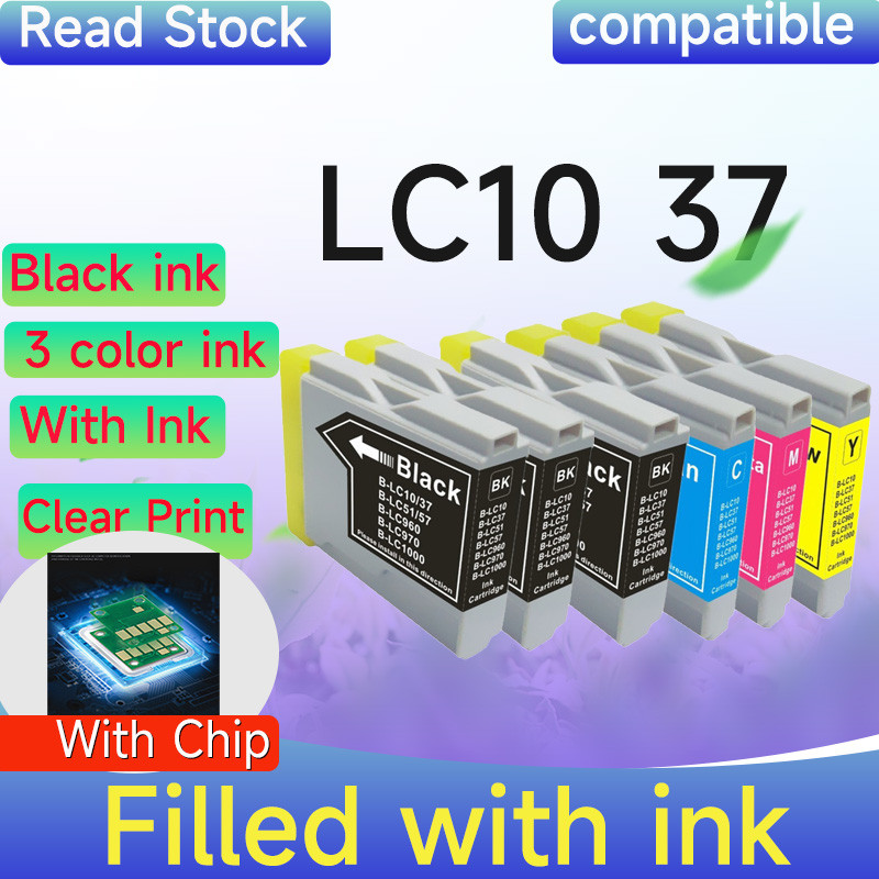 Tương thích với hộp mực Brother LC10, LC37, LC51, LC57, LC960, LC970 và LC1000.