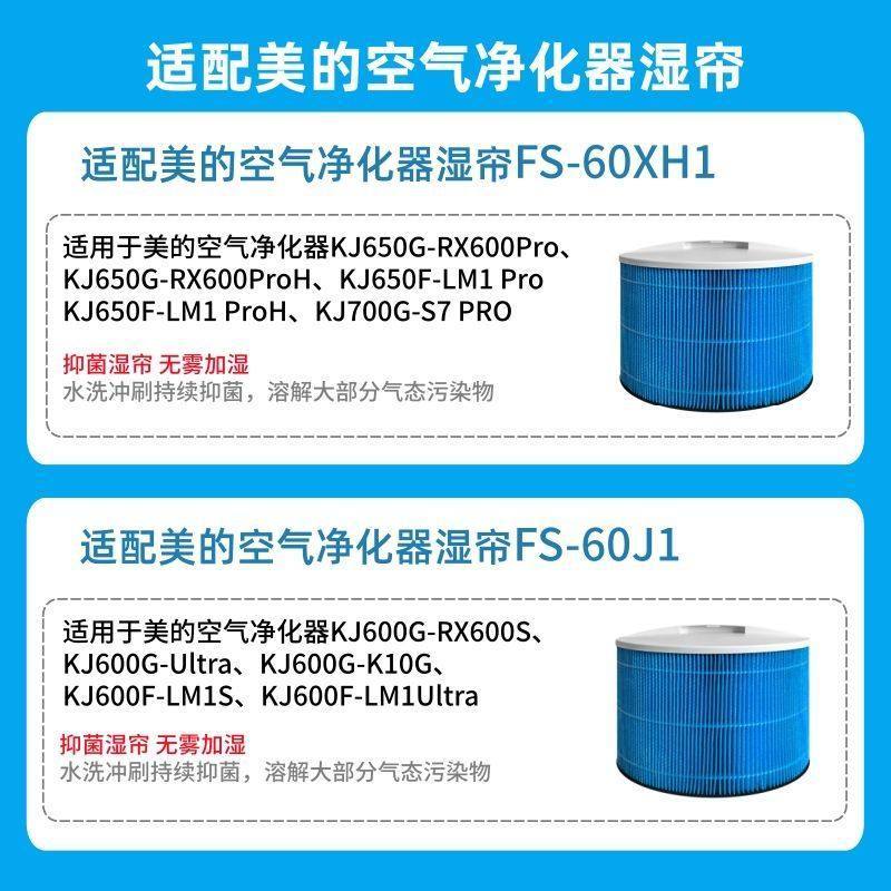 Thích hợp cho máy lọc không khí đẹp Bộ lọc rèm tạo độ ẩm Bộ lọc KJ650 / KJ700 / KJ600 / KJ600F-LM1