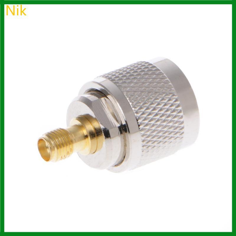 Nik SMA Nữ Sang UHF Nam PL259 PL259 Đầu Nối Coax Adapter Kết Nối Kim Loại Thẳng