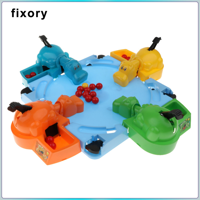 Máy tính để bàn Hungry Hippo Game Đồ chơi trò chơi bảng vui nhộn (Có hướng dẫn sử dụng tiếng Anh) Dà