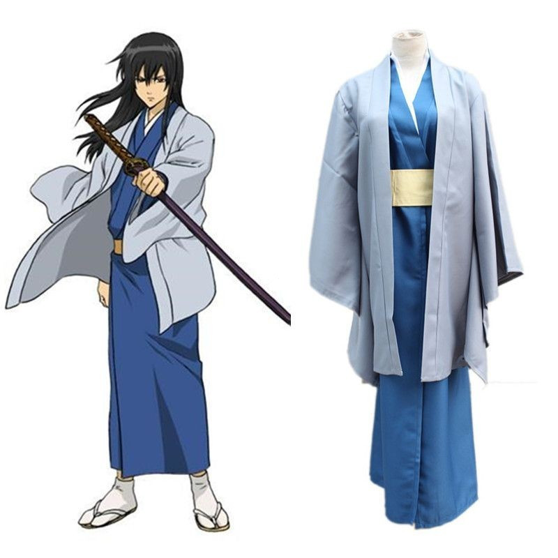 Gintama Cosplay Trang Phục Katsura Kotarou - Kimono LótAnime