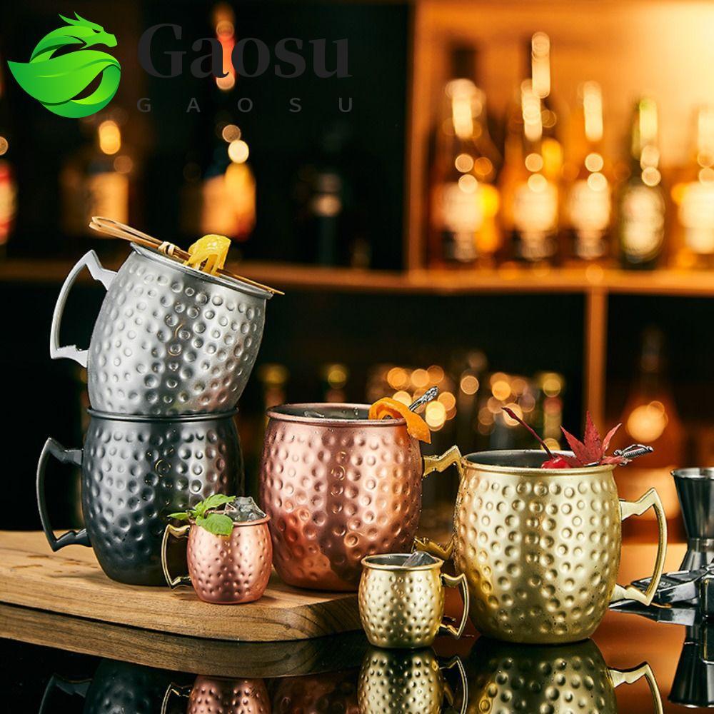 Gaosu Cốc Inox GAOSU, Cốc Rượu Drinkware Moscow Mule Mug, Đồ Dùng Tiệc Thanh Dụng Cụ Nga Bia Cốc Nhà