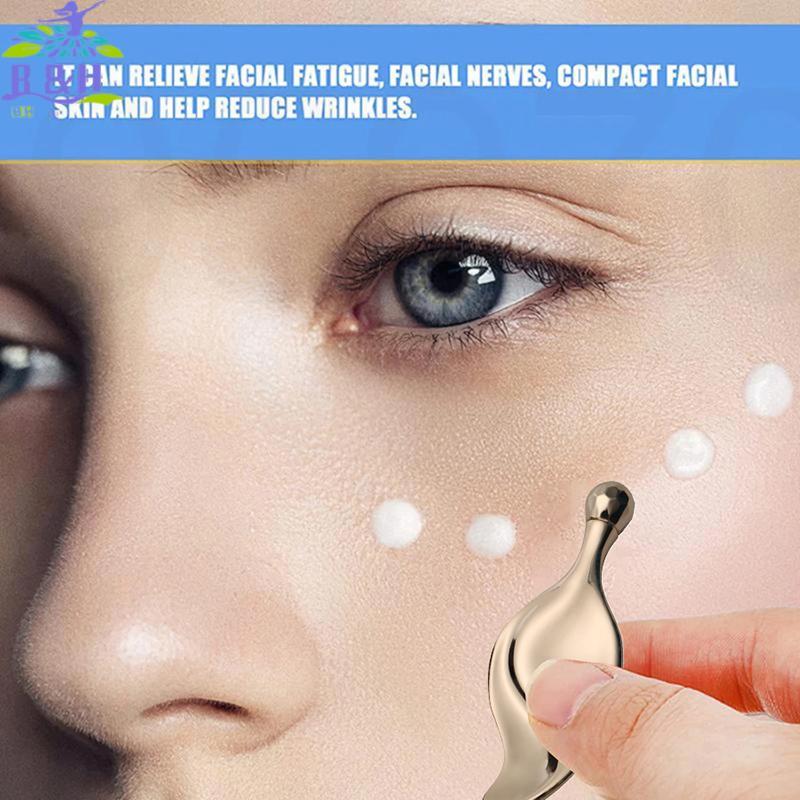 [B & H] Kim Loại Gua Sha Board Máy Mát Xa Mặt Bóng Con Lăn Hợp Kim Kẽm Cạp Nâng Cơ Mặt Massage Làm Đ