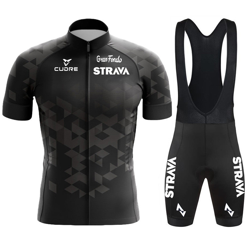 Strava Tour de France Xe Đạp Đường Bộ Nam Tay Ngắn Phù Hợp Với Hàng Xe Đạp Sự Kiện Đi Xe Đạp Jersey 