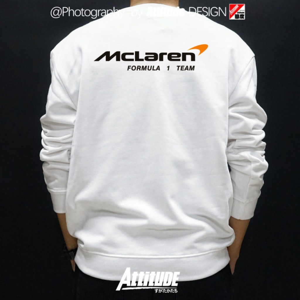 Nam Nữ Cùng Phong Cách Thái Độ Mclaren F1 Công Thức Đội Đua Xe Đồng Nhất Mclaren Thu Đông Cổ Tròn Dà