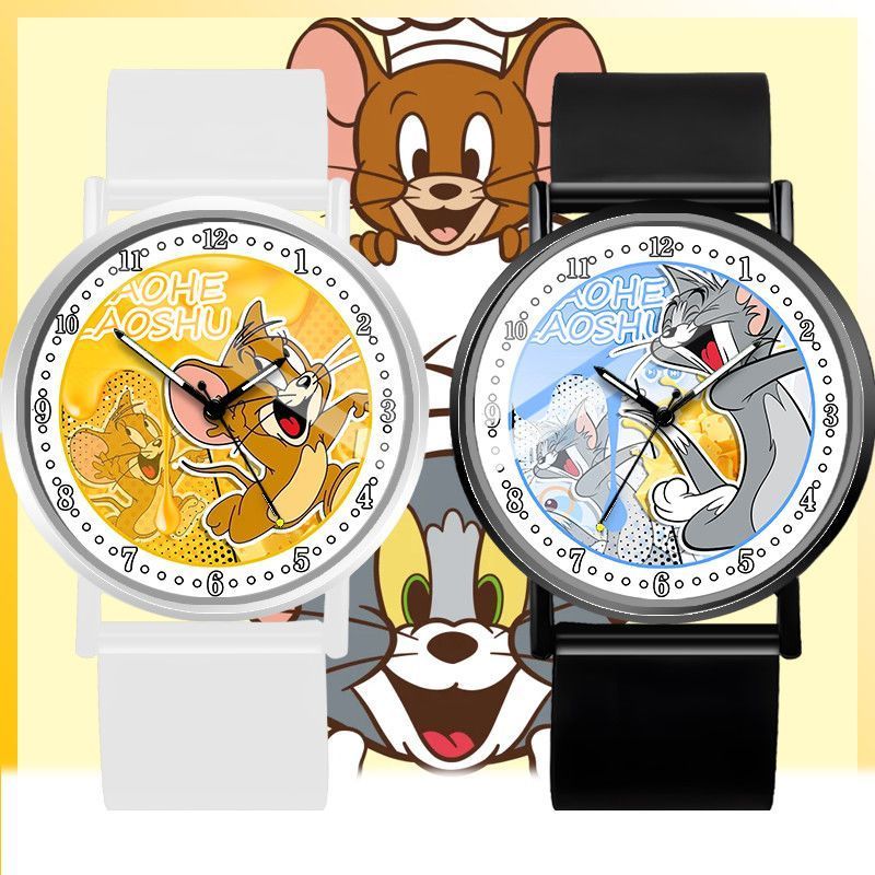 Đồng hồ trẻ em Tom and Jerry Cat and Mouse Series chống nước có thể tùy chỉnh Mẫu bán chạy miễn phí 
