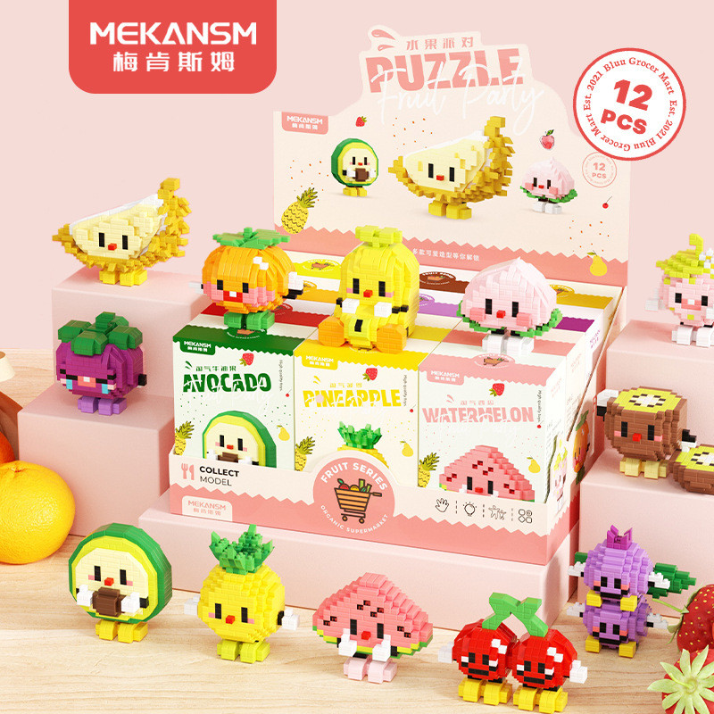 Berry Fruit Doll Particle Building Block Đồ chơi 61 Đồ trang trí Quà tặng tương thích 4.2