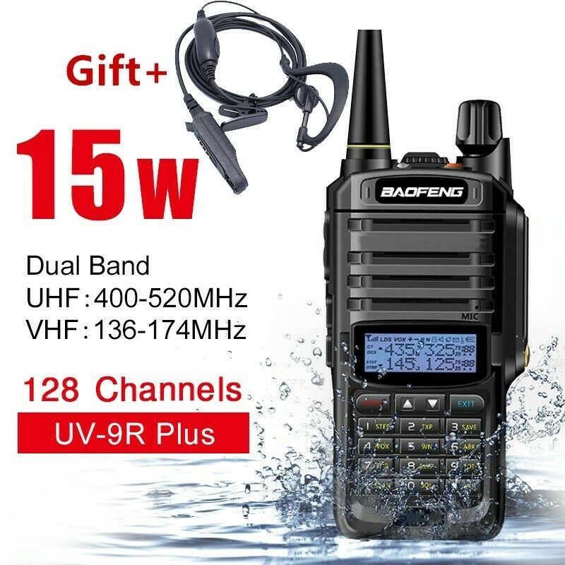 Bộ Đàm Cầm Tay Hai Chiều Baofeng UV-9R Plus 15W VHF UHF