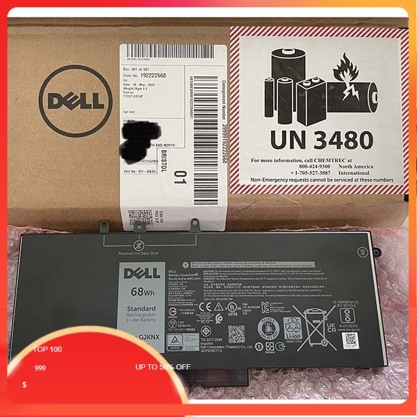 Pin sạc dùng cho Laptop Dell Latitude 5480 5580 5490 5590 E5280 E5288 E5480 Type GJKNX