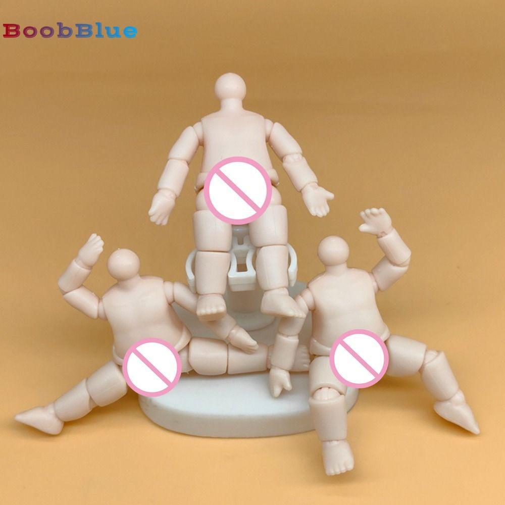 Búp bê cơ thể BOOBBLUE, Búp bê hình búp bê Anime cao 6,3 cm, PVC bền bỉ Nhiều khớp Thân búp bê BJD c