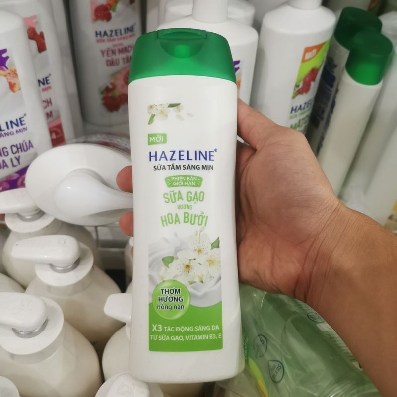 Sữa tắm Sua tam Hazeline Chính hãng Việt Nam Dưỡng ẩm Dưỡng ẩm Da mềm Sua tam Hazeline 350g.4.14fs