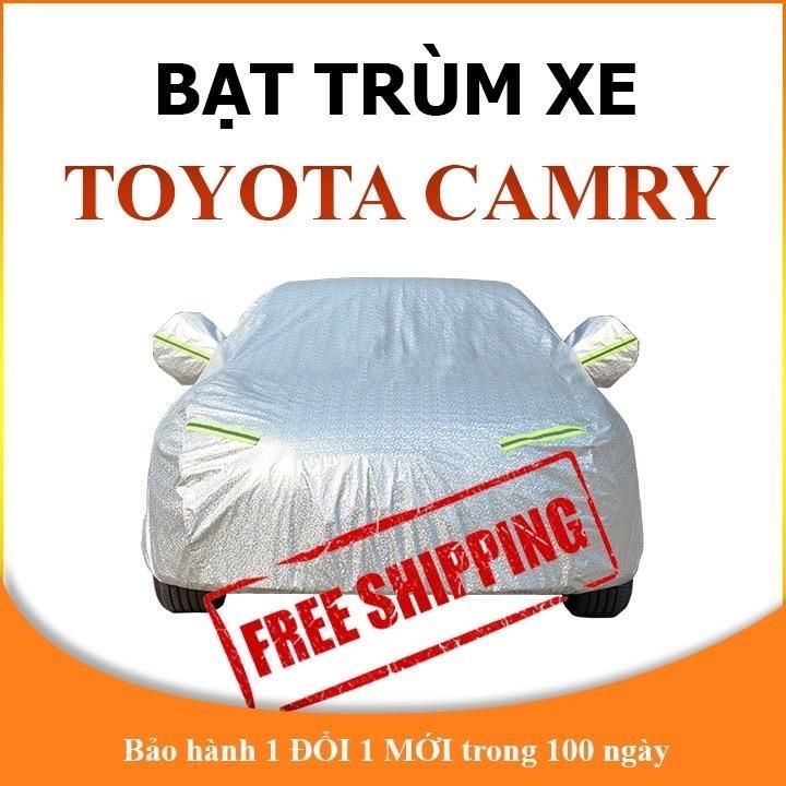 Bạt che phủ xe ô tô 5 chỗ TOYOT CAMRY chống nắng mưa - bạt trùm xe ô tô 3 lớp chống nóng không thấm 