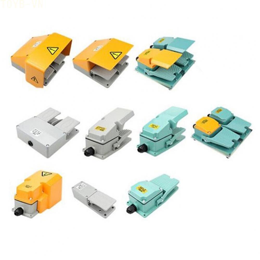 【TOYBOX】Foot Switch Silver Contacts 1NO 1NC 2NO 2NC 5A Aluminum Alloy Shell Antislip