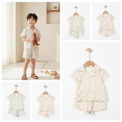 Bộ mặc hàng ngày, đi chơi vải thấm hút mồ hôi LITIBABY cho bé từ 11kg - 22kg