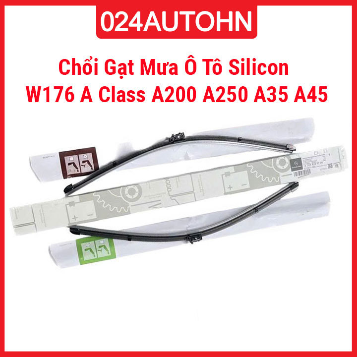 Bộ 2 Chổi Gạt Mưa Ô Tô Silicon Theo Xe Mercedes W176 A Class A200 A250 A35 A45 AMG