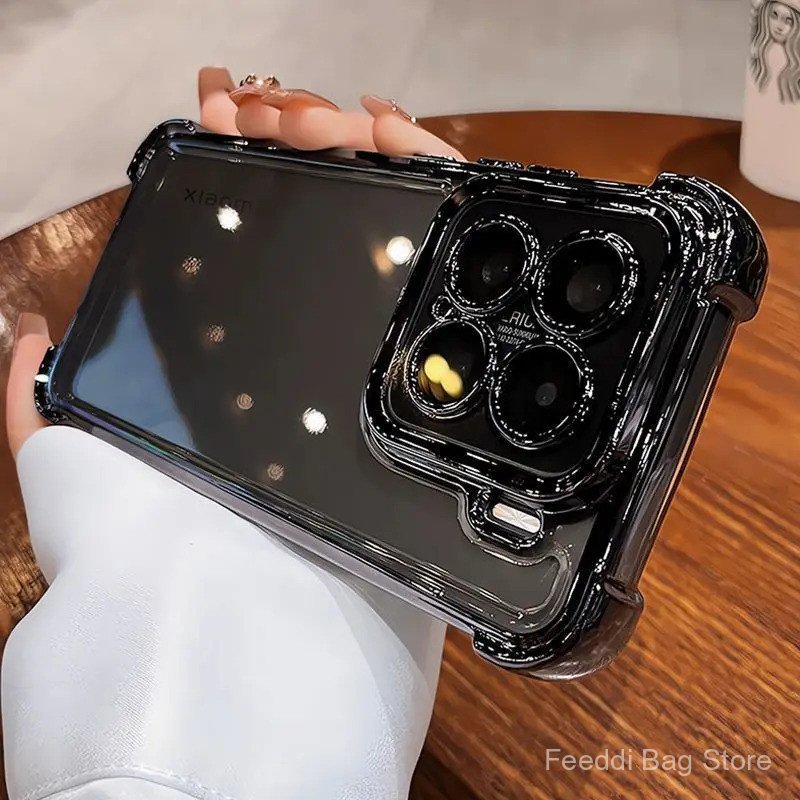 Dành Cho Xiaomi 15T Pro Ốp lưng Xiaomi Mi 15T Xiaomi Mi 14T 13T Pro Mi 15 14 13 Vỏ Dày Mạ Silicon ốp