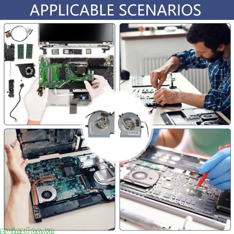 Zwinz1aa CPU GPU Quạt Laptop Quạt Làm Mát DC5V 4Pin Tản Nhiệt Cho GE65 GL65 GP65 WE65 Leopard MS-16U