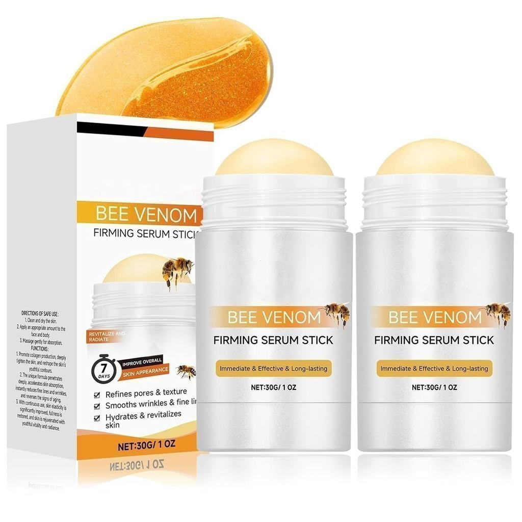 2 Cái Bo-tox Bee Venom Firming Serum Stick, Kem loại bỏ nếp nhăn Bee Venom, Kem làm săn chắc & giảm 