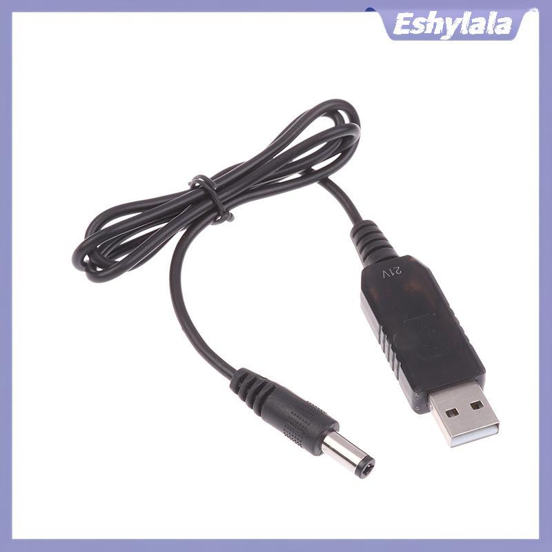 Eshylala USB 5V Đến 21V Boost Cáp Sạc USB Power Boost Line DC 21V Giao Diện Sạc Adapter