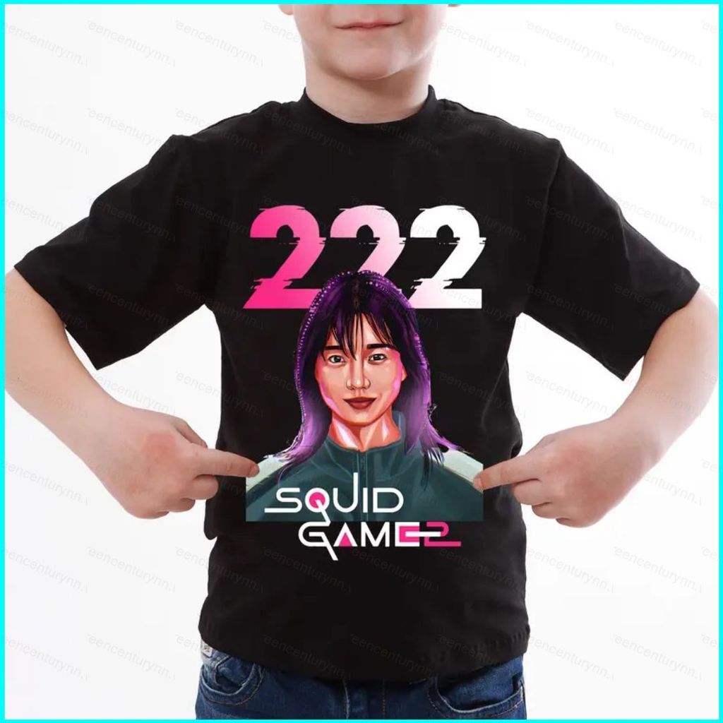 GN Squid Game 2 số 230 456 33 001 120 Áo thun ngắn tay mùa hè NG