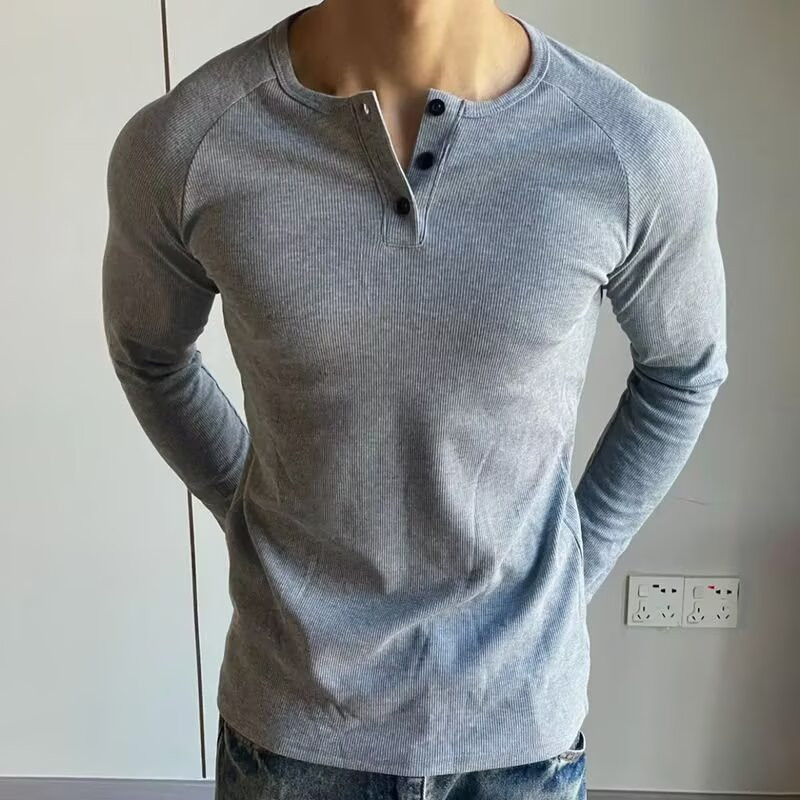 Áo thun dài tay nam cổ điển Trail Echo