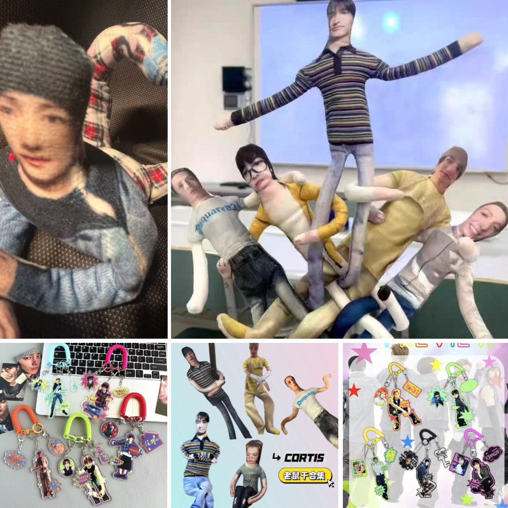 Cortis Tích Hợp Dây Búp Bê Khô Chuột martin juhoon james seonghyeon keonho Full Skeleton Acrylic Móc Khóa Biến Dạng Quạt Đồ Chơi