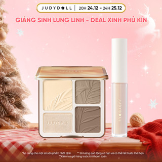   DEAL SỐC GIÁ RẺ  COMBO JUDYDOLLBảng phấn Tạo Khối & Bắt Sáng 4 Ô +  Kem che khuyết điểm Traceless Cloud-Touch Concealer 