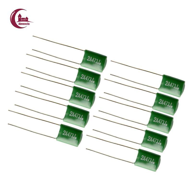 10x Xanh 0,047 / 2A473J Tụ Điện DIY Cho Đàn Guitar Điện / Bass Phụ Kiện