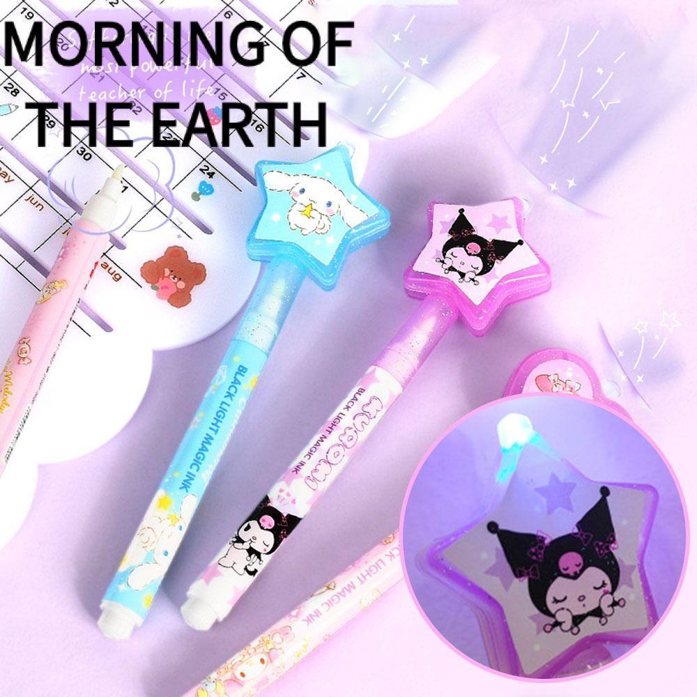 MORNING OF THE Invisible Ink Pen, Cartoon Glow In The Dark Highlighter Pen, Funny with Light Magic P