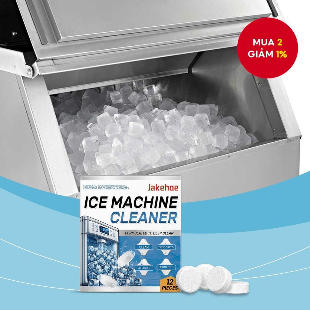 Jakehoe Ice Machine Cleaner Sử dụng tại nhà Làm sạch nhẹ nhàng Khử mùi Khử mùi Viên làm sạch