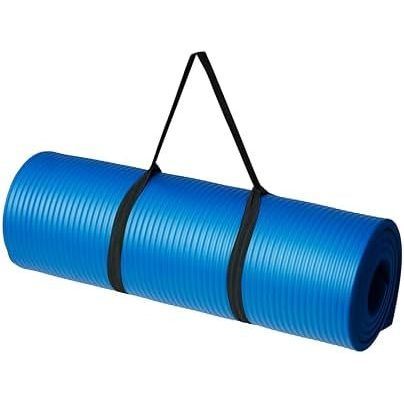 Thảm tập Yoga tập thể dục cực dày Amazon Basics có dây đeo