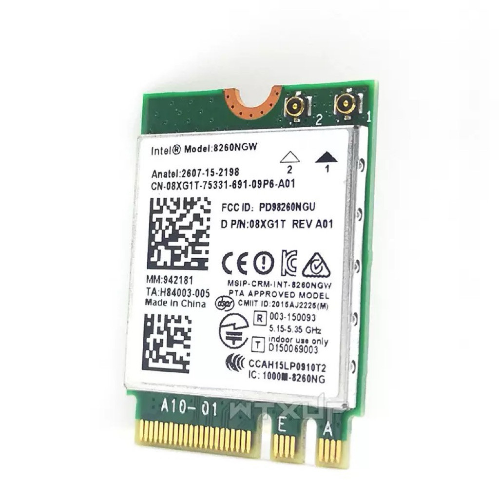 Card Wifi laptop Intel 8260NGW  WiFi 5, Tốc độ 1200Mbps, Bluetooth 4.2