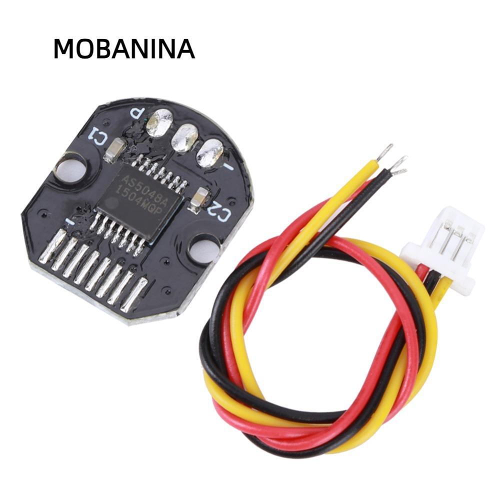 Bộ mã hóa từ tính MOBANINA, AS5048A Giao diện PWM SPI Cảm biến góc kỹ thuật số, Tuổi thọ cao Vị trí 