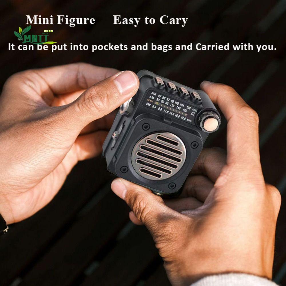 MNTT Pocket Mini Radio FM AM SW Đi bộ đa chức năng