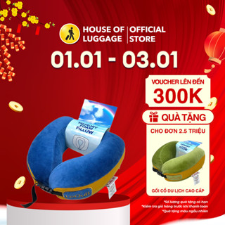  GIAO MÀU NGẪU NHIÊN Gối cổ du lịch cao su non cao cấp LEQUB 