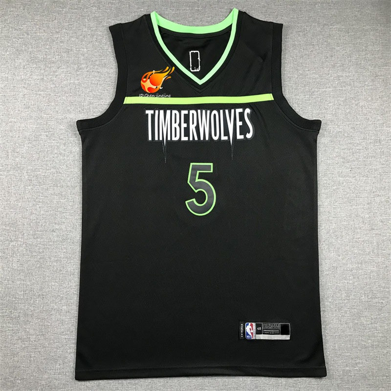 KK 2023-24 Minnesota Timberwolves Anthony Edwards Swingman Áo thun nam-Đen