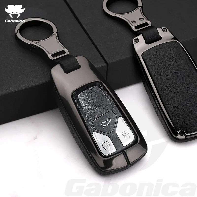 Mới Hợp Kim Kẽm Da Full Cover Xe Chìa Khóa Dành Cho Xe Audi Sport Quattro A3 A4 A5 A6 A7 B9 S4 S5 Q3