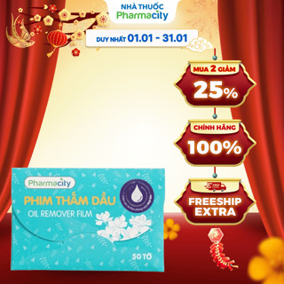  Phim thấm dầu Pharmacity  Gói 50 tờ  