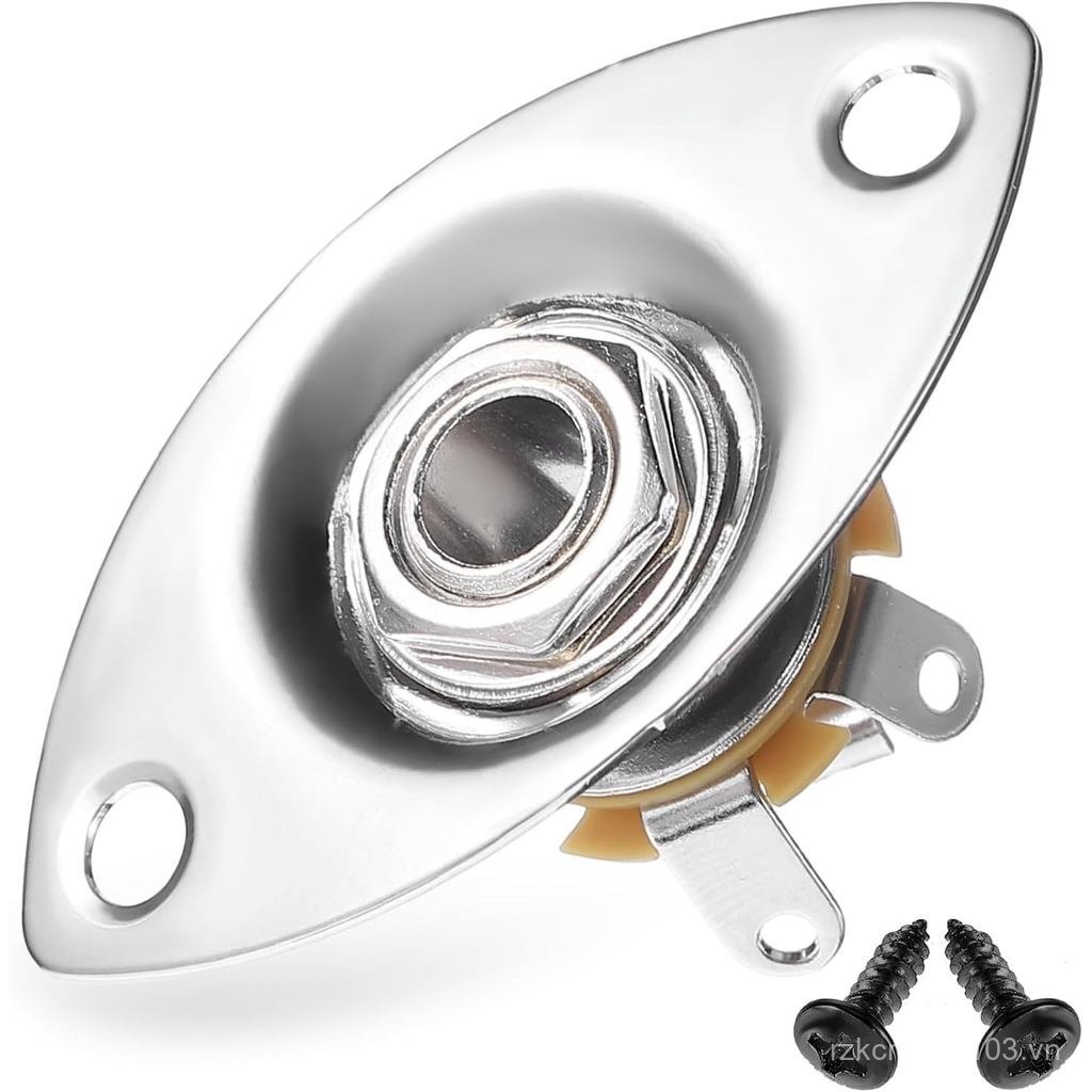 Đầu Ra Đàn Guitar Jack Đĩa 6.35 Mm Đàn Guitar Điện Đầu Vào Jack 1 / 4 "Hình Bầu Dục Đàn Guitar Jack 